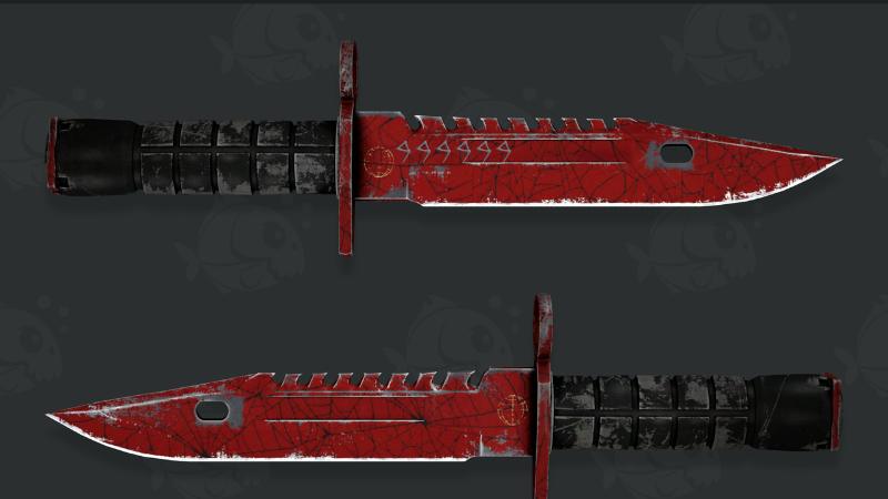 skin-stattrak-m9-bayonet-crimson-web Skin StatTrak™ M9 Bayonet Crimson Web - Top skin đắt nhất CSGO