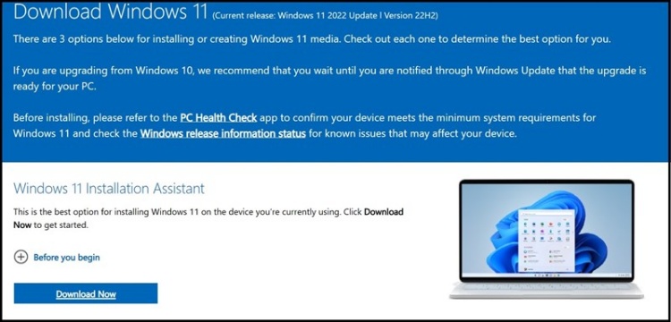 Tải Win 11 về để cài Boot Camp Assistant