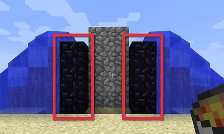 tao-2-cot-obsidian-trong-cach-lam-canh-cong-dia-nguc-trong-minecraft Tạo 2 cột Obsidian trong cách làm cánh cổng địa ngục trong Minecraft