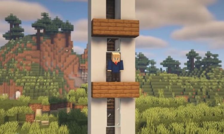 Thang máy đa tầng phù hợp với những tân binh Minecraft