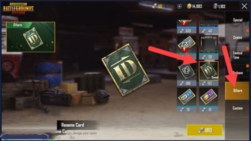 the-doi-ten-pubg-mobile-la-gi Thẻ đổi tên game PUBG mobile là gì?