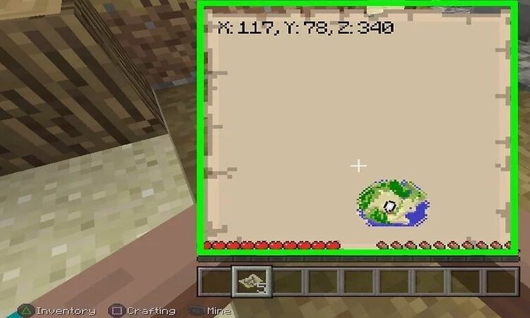 Trang tìm tọa độ Minecraft trên máy chơi game