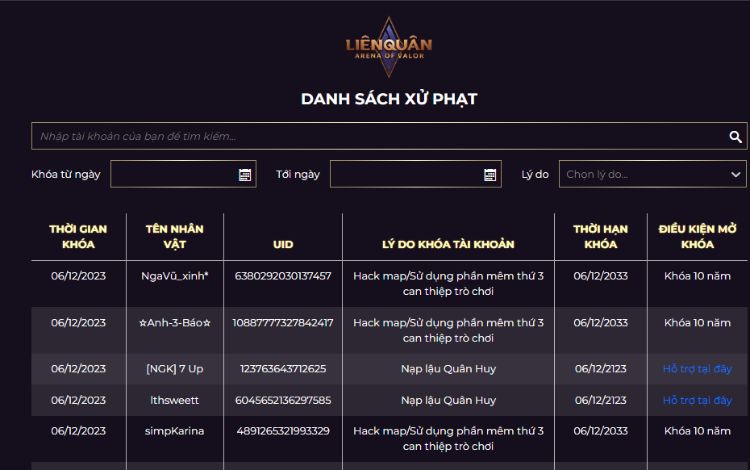 truy-cap-link-xem-bang-phong-than Truy cập link Bảng phong thần Liên Quân mobile