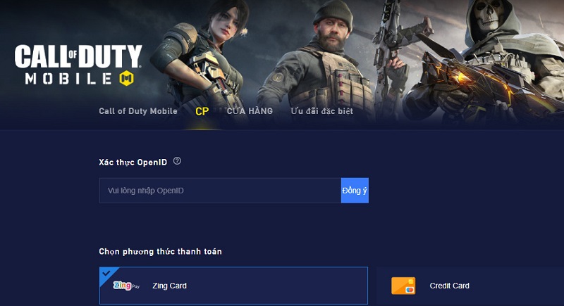 truy-cap-trang-web-chinh-thuc Cách nạp Call of Duty Mobile tại trang ZingPay