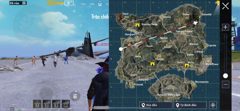 Vị trí khu vui chơi trong PUBG ở đâu?