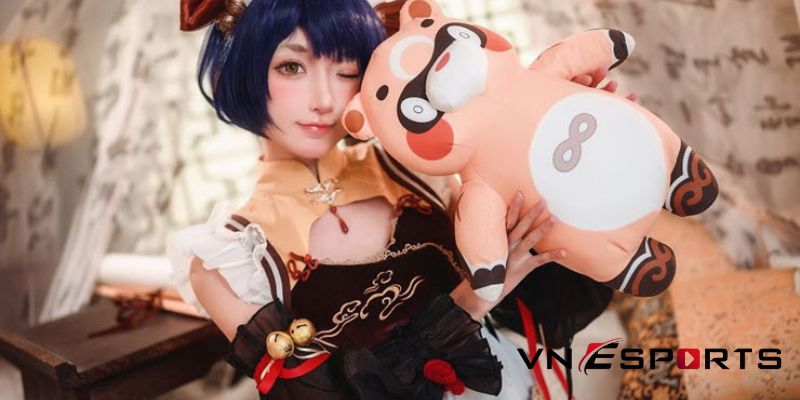 xiangling-copslay-co-hau-gai-2 Xiangling cosplay cô hầu gái xinh đẹp (2)