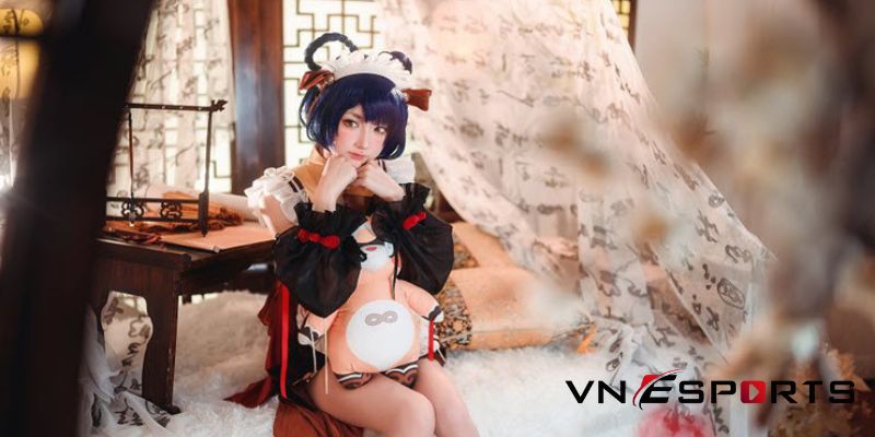 xiangling-copslay-co-hau-gai-4 Xiangling cosplay cô hầu gái xinh đẹp (4)