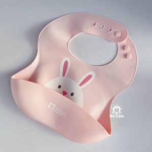 Yếm ăn dặm silicone Misan dáng cong