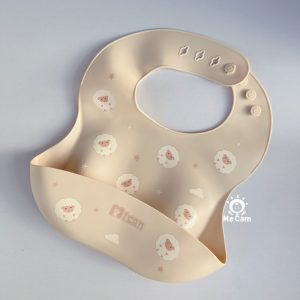Yếm ăn dặm silicone Misan dáng cong