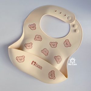Yếm ăn dặm silicone Misan dáng cong