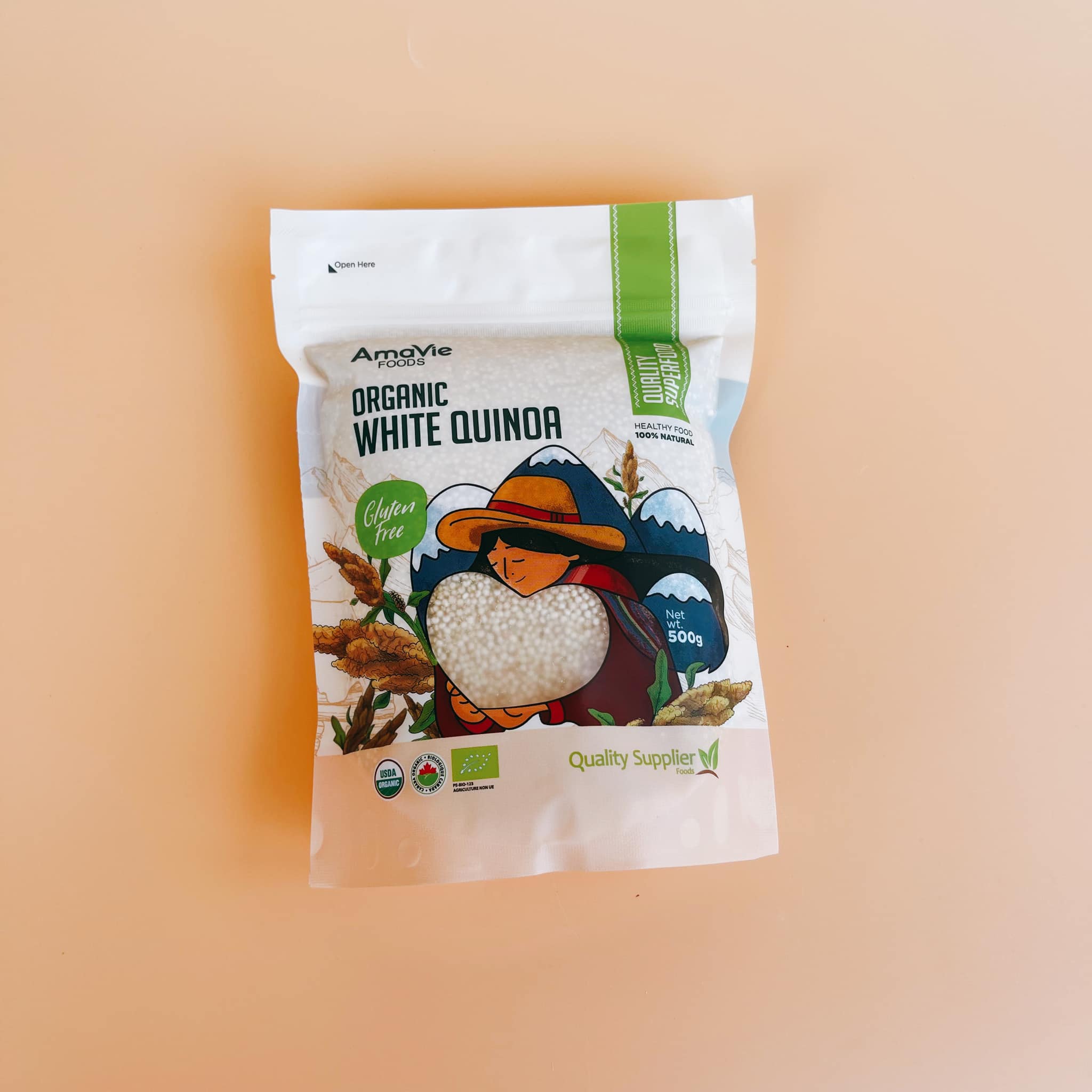 Diêm mạch trắng hữu cơ Amavie