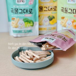 Bánh gạo que hữu cơ Alvins