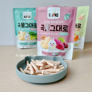 Bánh gạo que hữu cơ Alvins