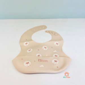 Yếm ăn dặm silicone Misan dáng cong