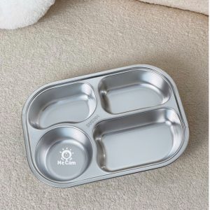 Khay ăn dặm 4 ngăn inox 304