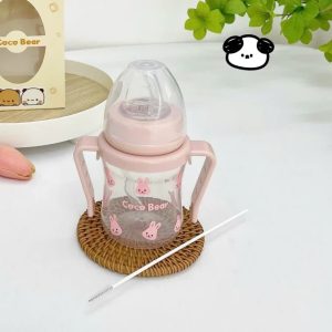 Bình tập hút uống nước, uống sữa Coco Bear 180ml cho bé