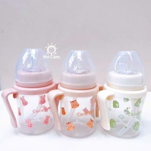 Bình tập hút uống nước, uống sữa Coco Bear 180ml cho bé
