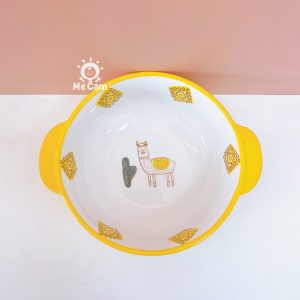Bát sứ ăn dặm có tay cầm