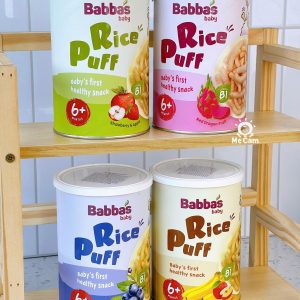 Bánh gạo Babba's Baby Malaysia cho bé từ 6 tháng