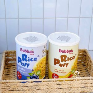 Bánh gạo Babba's Baby Malaysia cho bé từ 6 tháng