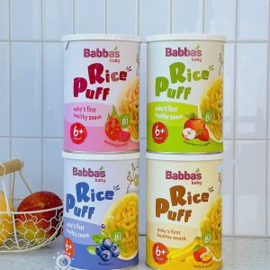 Bánh gạo Babba's Baby Malaysia cho bé từ 6 tháng
