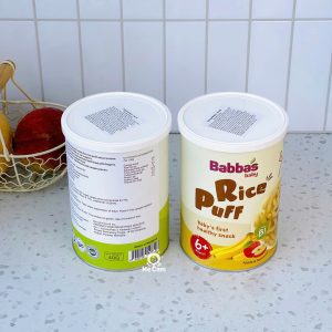 Bánh gạo Babba's Baby Malaysia cho bé từ 6 tháng