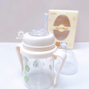 Bình tập hút uống nước, uống sữa Coco Bear 180ml cho bé