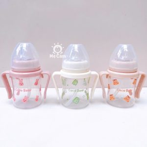 Bình tập hút uống nước, uống sữa Coco Bear 180ml cho bé