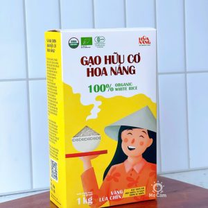 Gạo hữu cơ Hoa Nắng vàng lúa chín 1kg