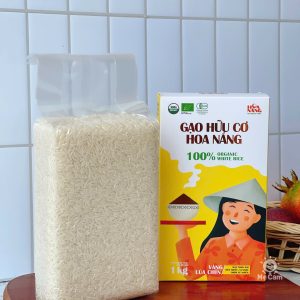 Gạo hữu cơ Hoa Nắng vàng lúa chín 1kg