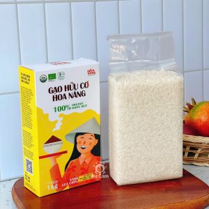 Gạo hữu cơ Hoa Nắng vàng lúa chín 1kg