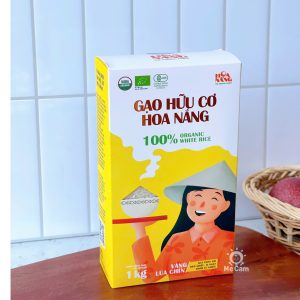 Gạo hữu cơ Hoa Nắng vàng lúa chín 1kg