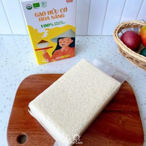 Gạo hữu cơ Hoa Nắng vàng lúa chín 1kg