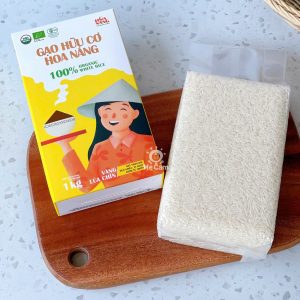 Gạo hữu cơ Hoa Nắng vàng lúa chín 1kg
