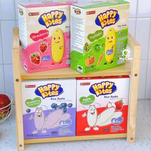 Bánh gạo ăn dặm Happy Bites Thái Lan hộp 50g