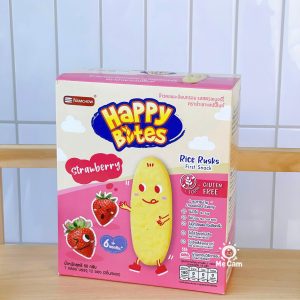 Bánh gạo ăn dặm Happy Bites Thái Lan hộp 50g