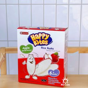 Bánh gạo ăn dặm Happy Bites Thái Lan hộp 50g