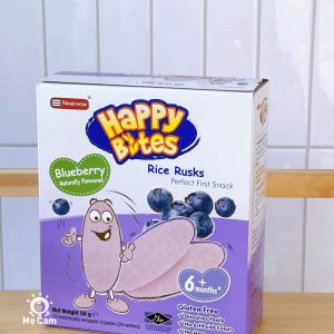 Bánh gạo ăn dặm Happy Bites Thái Lan hộp 50g