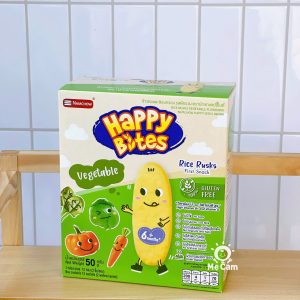 Bánh gạo ăn dặm Happy Bites Thái Lan hộp 50g