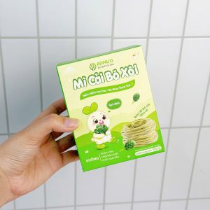 Mì ăn dặm Anpaso rau cải bó xôi và bí đỏ cho bé từ 6 tháng