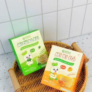 Mì ăn dặm Anpaso rau cải bó xôi và bí đỏ cho bé từ 6 tháng