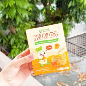 Mì ăn dặm Anpaso rau cải bó xôi và bí đỏ cho bé từ 6 tháng