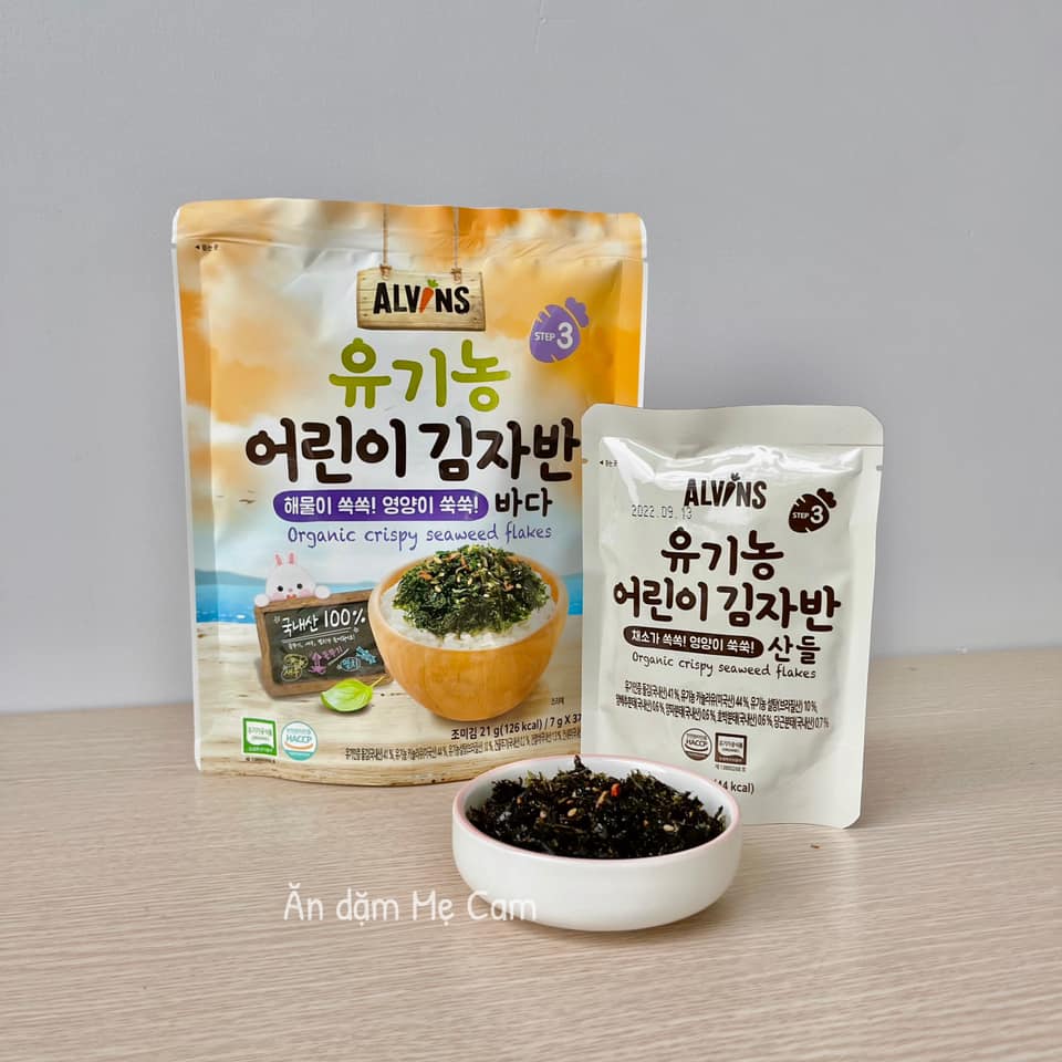 Rong biển hữu cơ rắc cơm Alvins