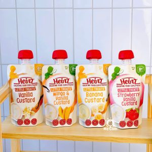 Túi dinh dưỡng Custard Heinz 120g cho bé từ 6m