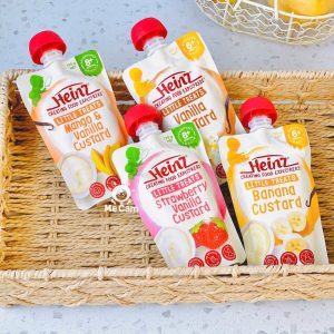 Túi dinh dưỡng Custard Heinz 120g cho bé từ 6m