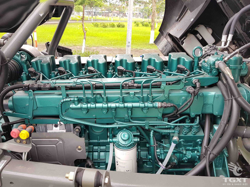 dong co xe ben howo 3 chan 380hp euro5 12 tan