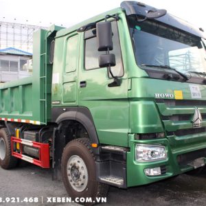 Xe ben Howo 3 chân 12 tấn nhíp 5 lá