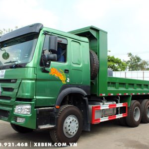 Xe ben Howo 3 chân 12 tấn nhíp 12 lá